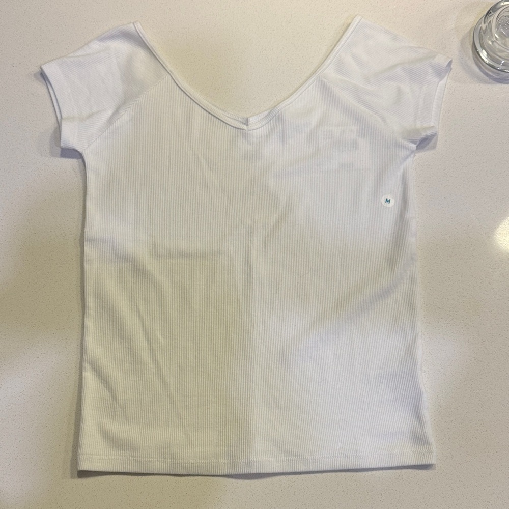 American Eagle Outfitters White Short Sleeve Tee